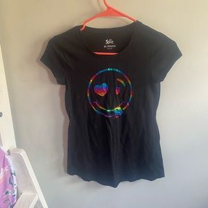 Rainbow smiley face top